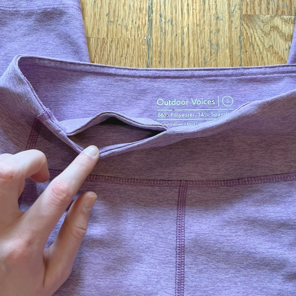 Outdoor Voices TechSweat™ 7/8 Legging | Purple Size S
